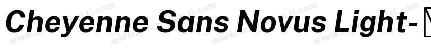 Cheyenne Sans Novus Light字体转换